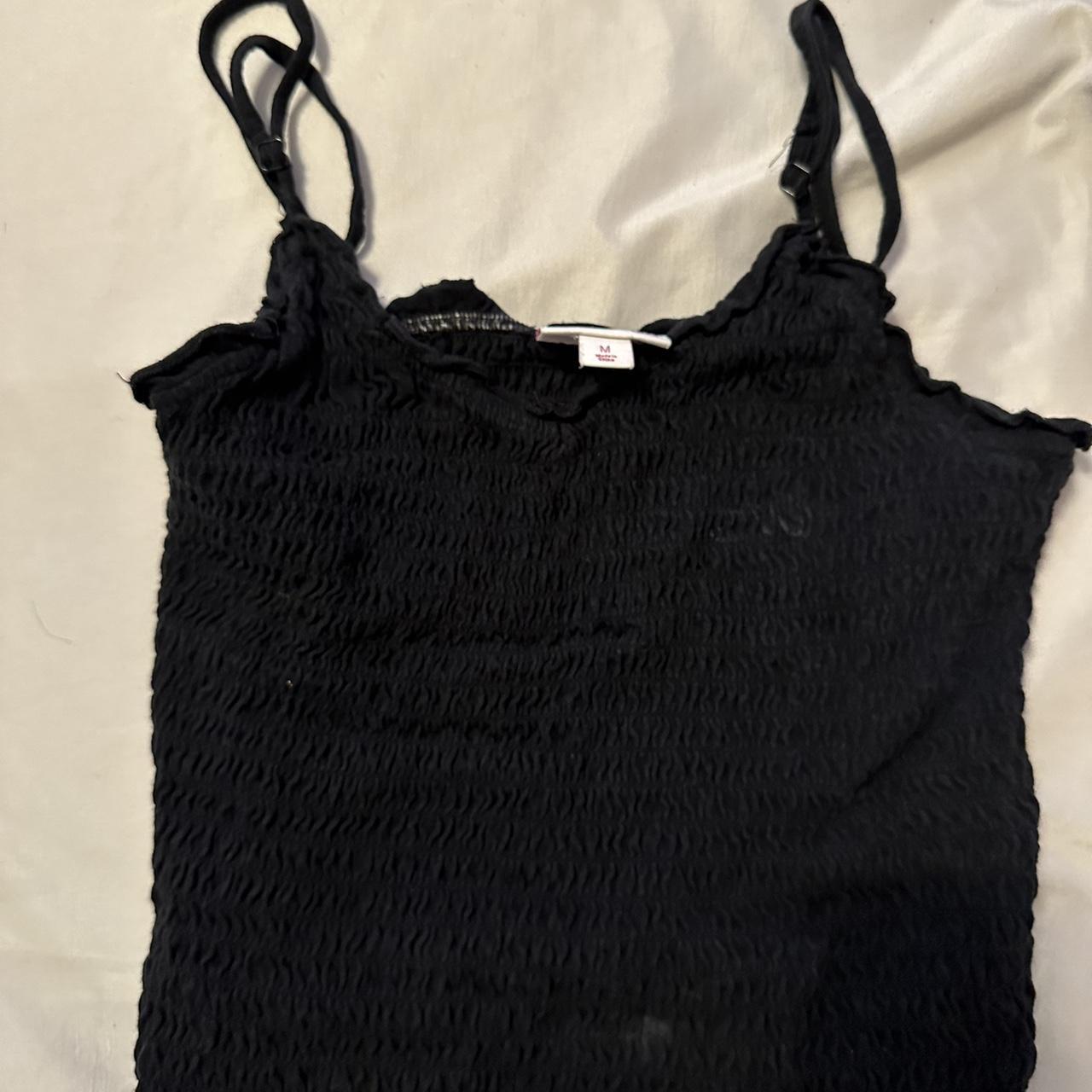 super cute black cropped tank top ( from kohls)... - Depop