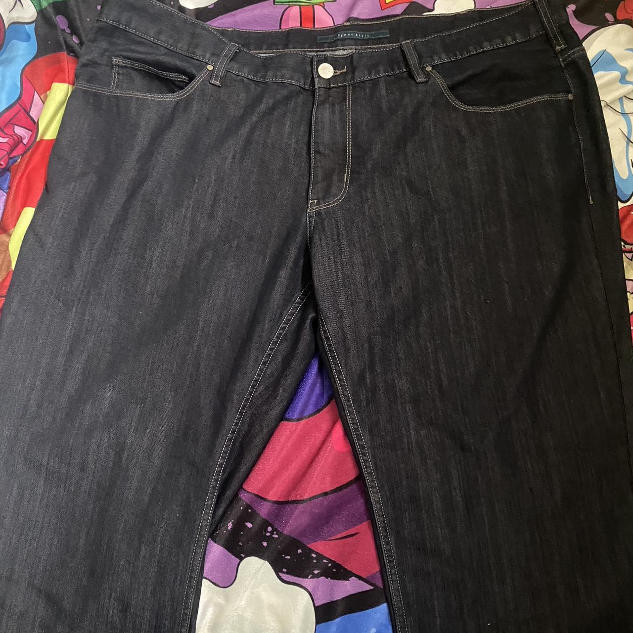 Baggy blackish blue Perry Ellis jeans Depop
