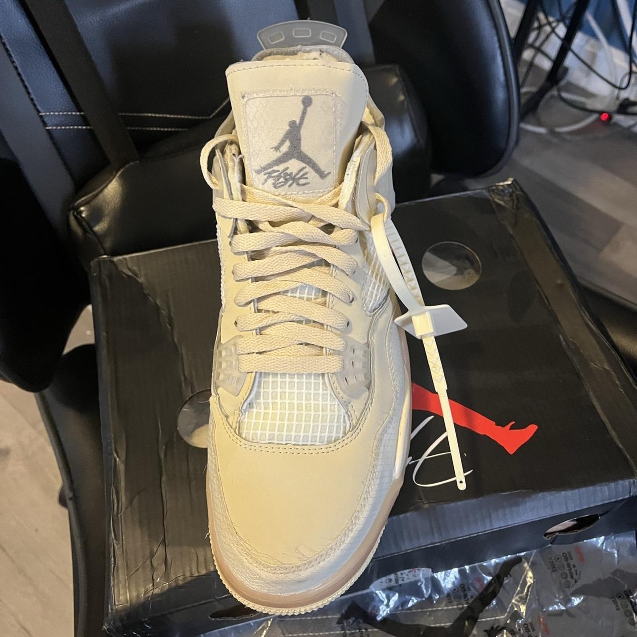 jordan 4 off white sail men