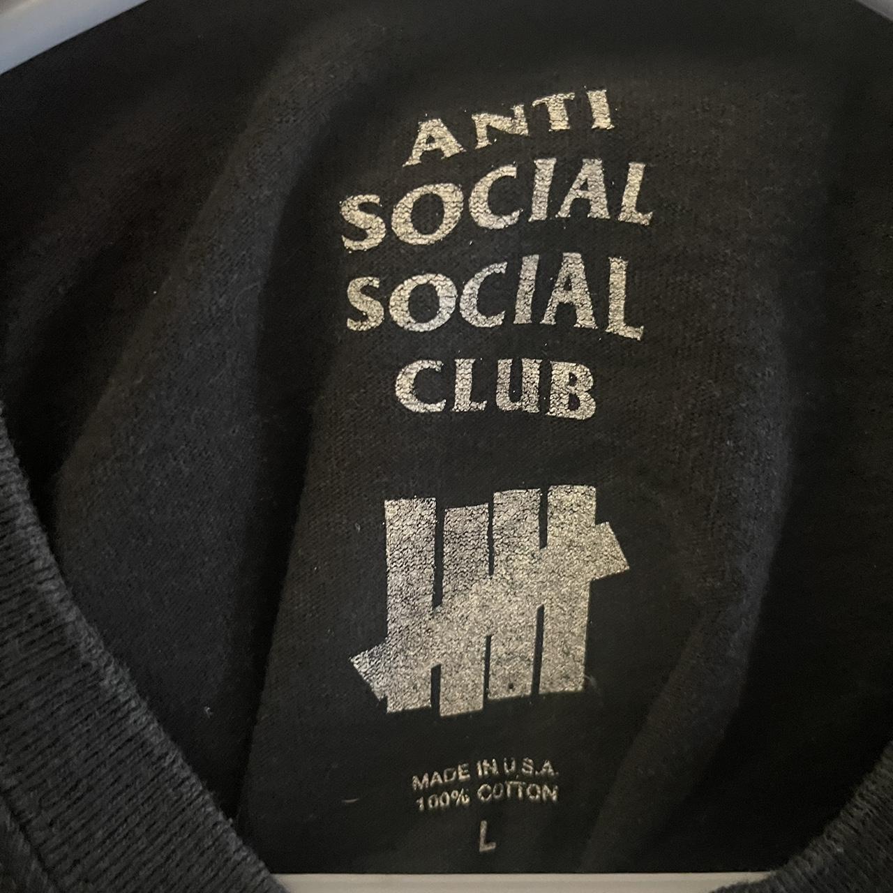 Anti Social Social Club Men's Orange and Black T-shirt (2)
