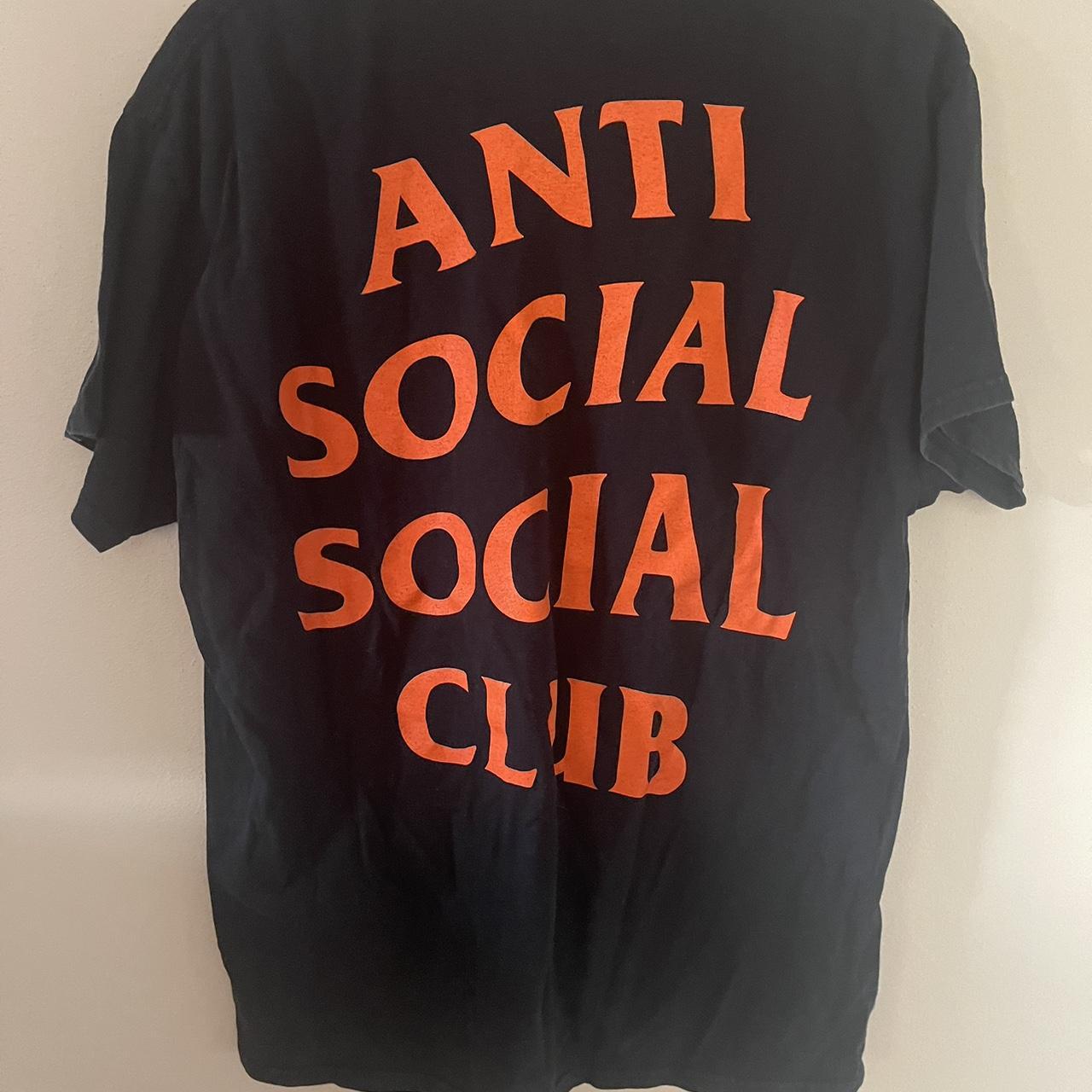 Anti Social Social Club Men's Orange and Black T-shirt (3)
