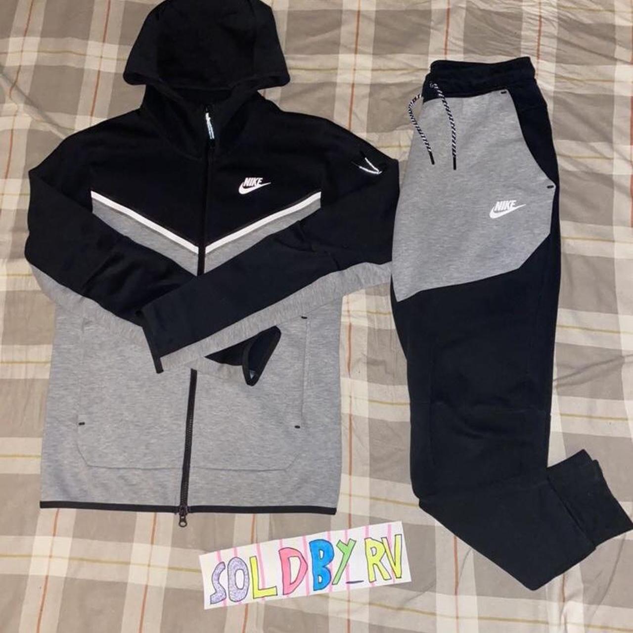 Nike Men's Black and Grey Jacket | Depop