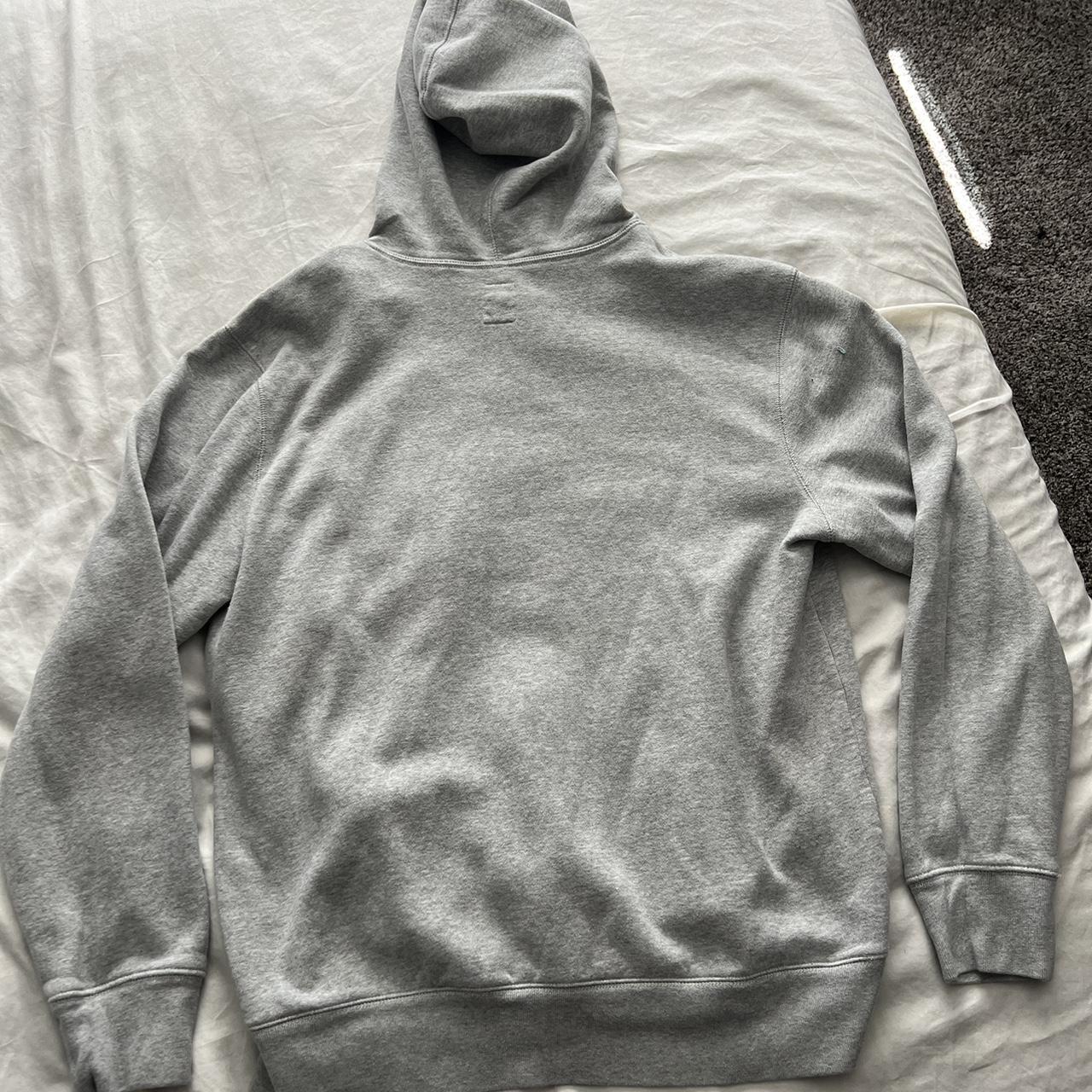Grey Gap zip up hoodie Size large Depop