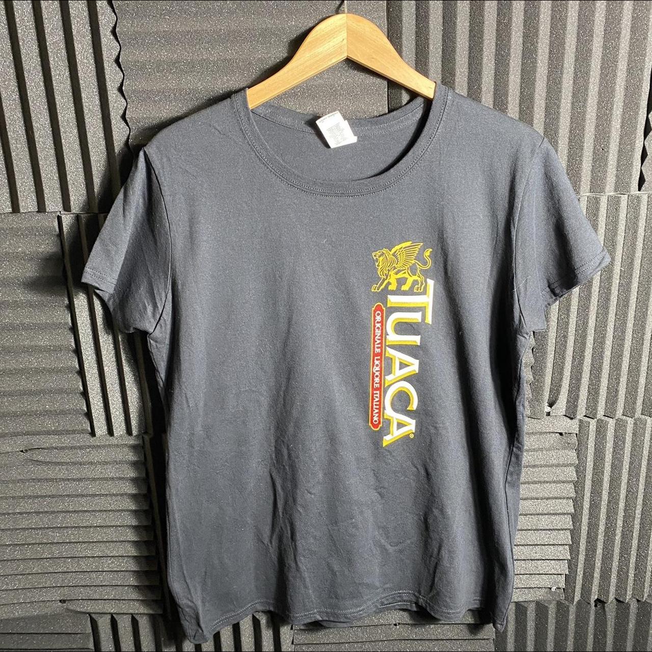 Tuaca Alcohol Liquor Logo Black TShirt • Size... Depop