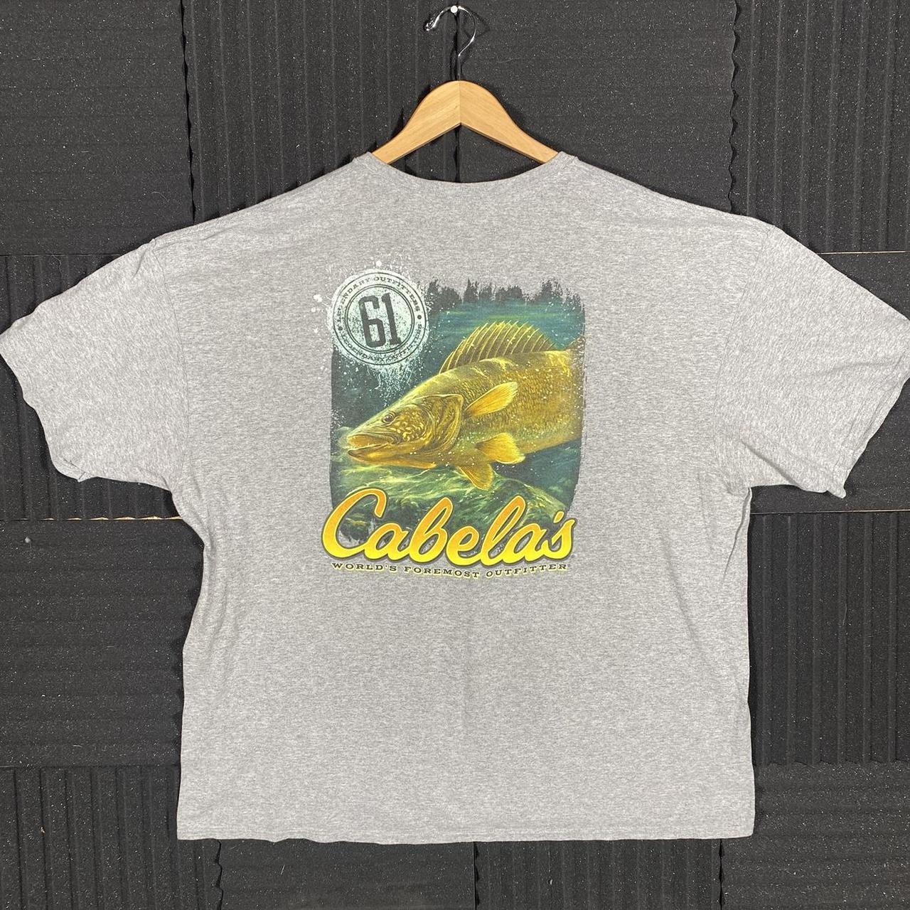 Cabela's Fishing Graphic TShirt • Size extra... Depop