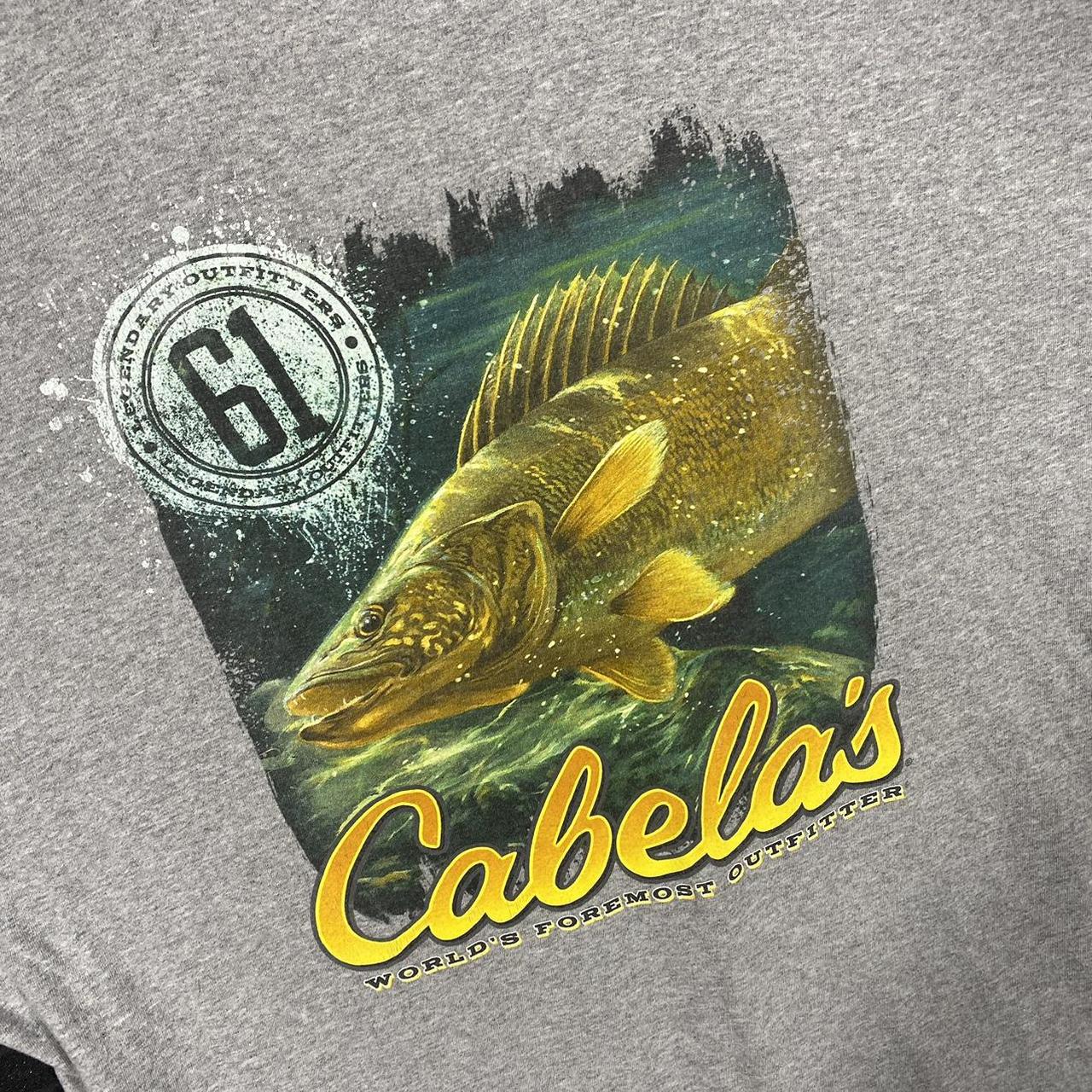 Cabela's Fishing Graphic TShirt • Size extra... Depop