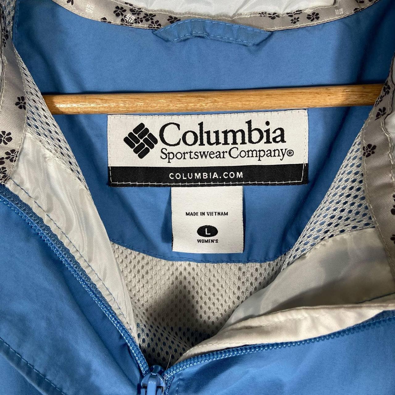 Columbia Sport Athletic Lined Zipper Adjustable Hood... - Depop