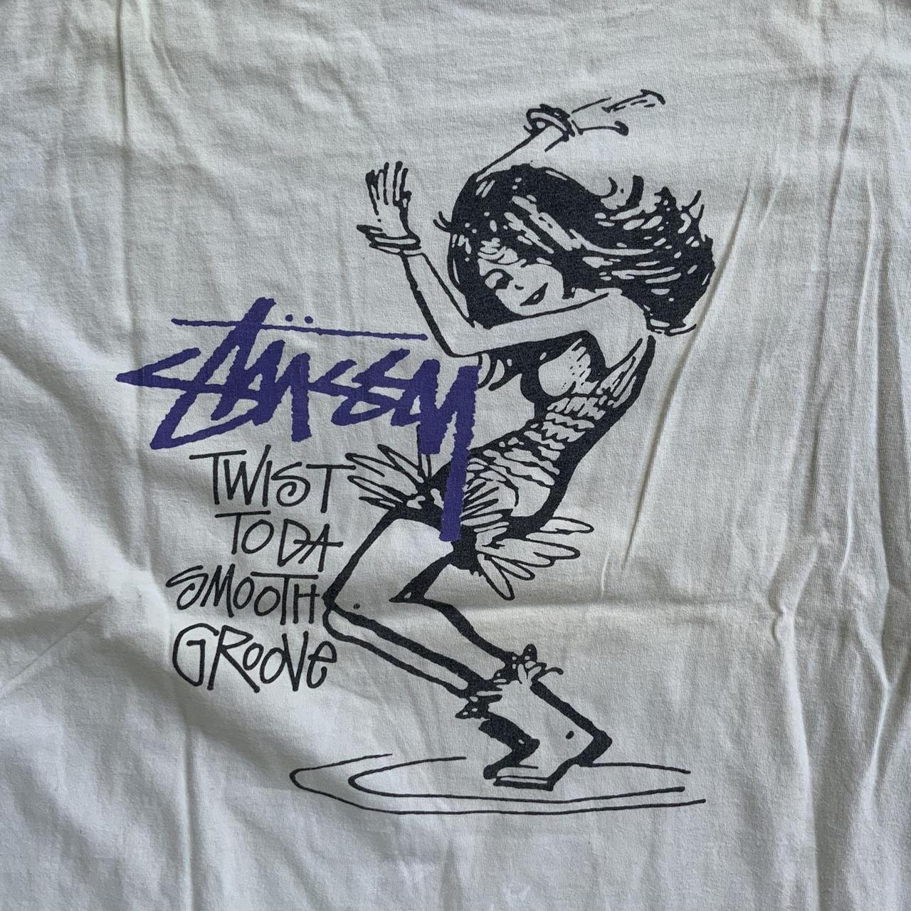 80s Stussy Twist To Da Smooth Groove Tee (XXL) From | Depop