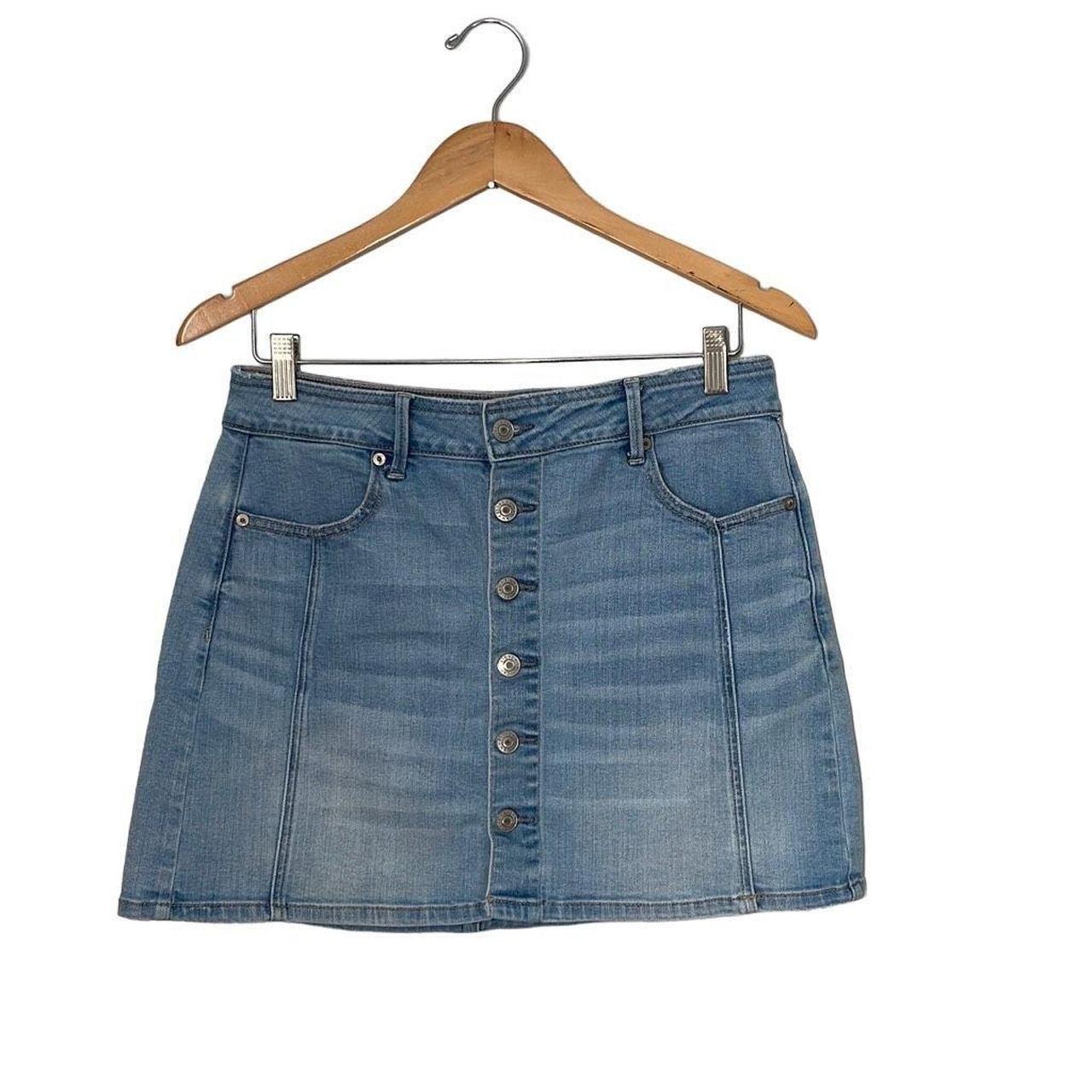 American eagle hotsell jean mini skirt