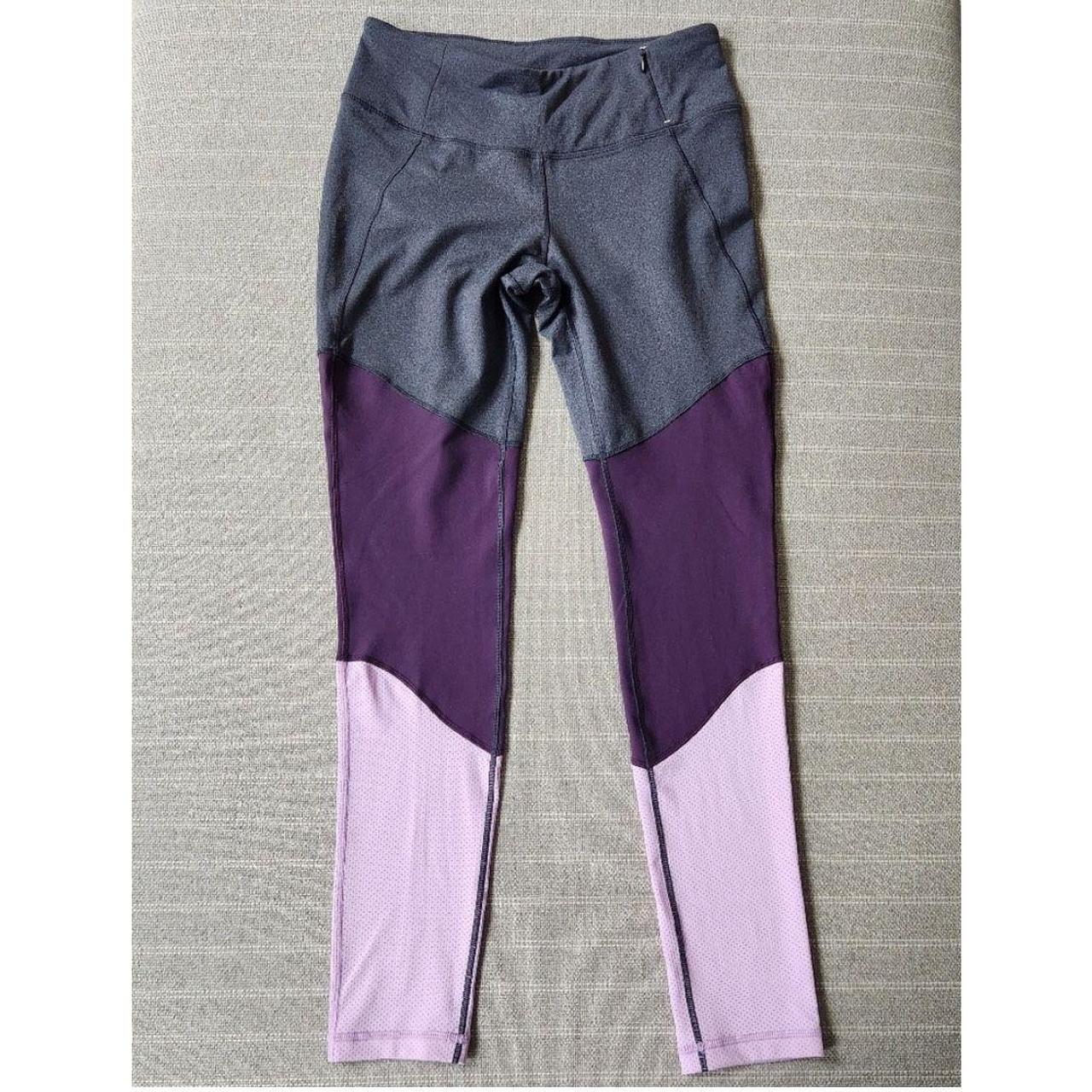 Calia by Carrie Underwood Tri-Color Block Gray Purple Zipper