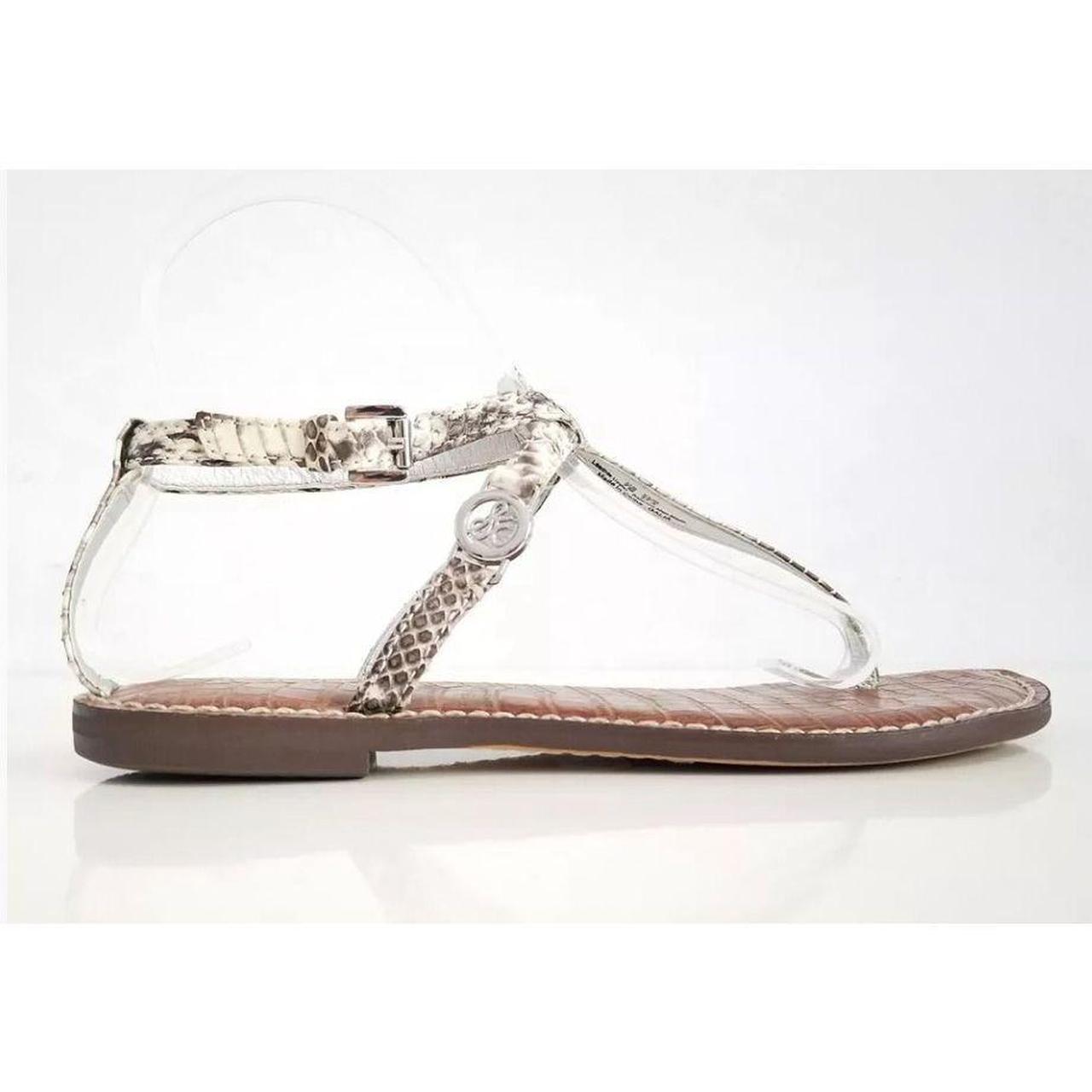 Sam Edelman Womens Leather Snakeskin Strap Wrap Flat. Depop