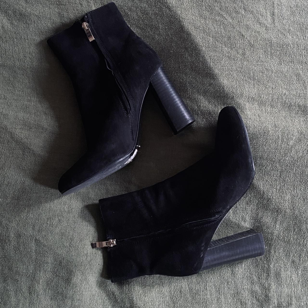 Tony Bianco suede black leather boots AU