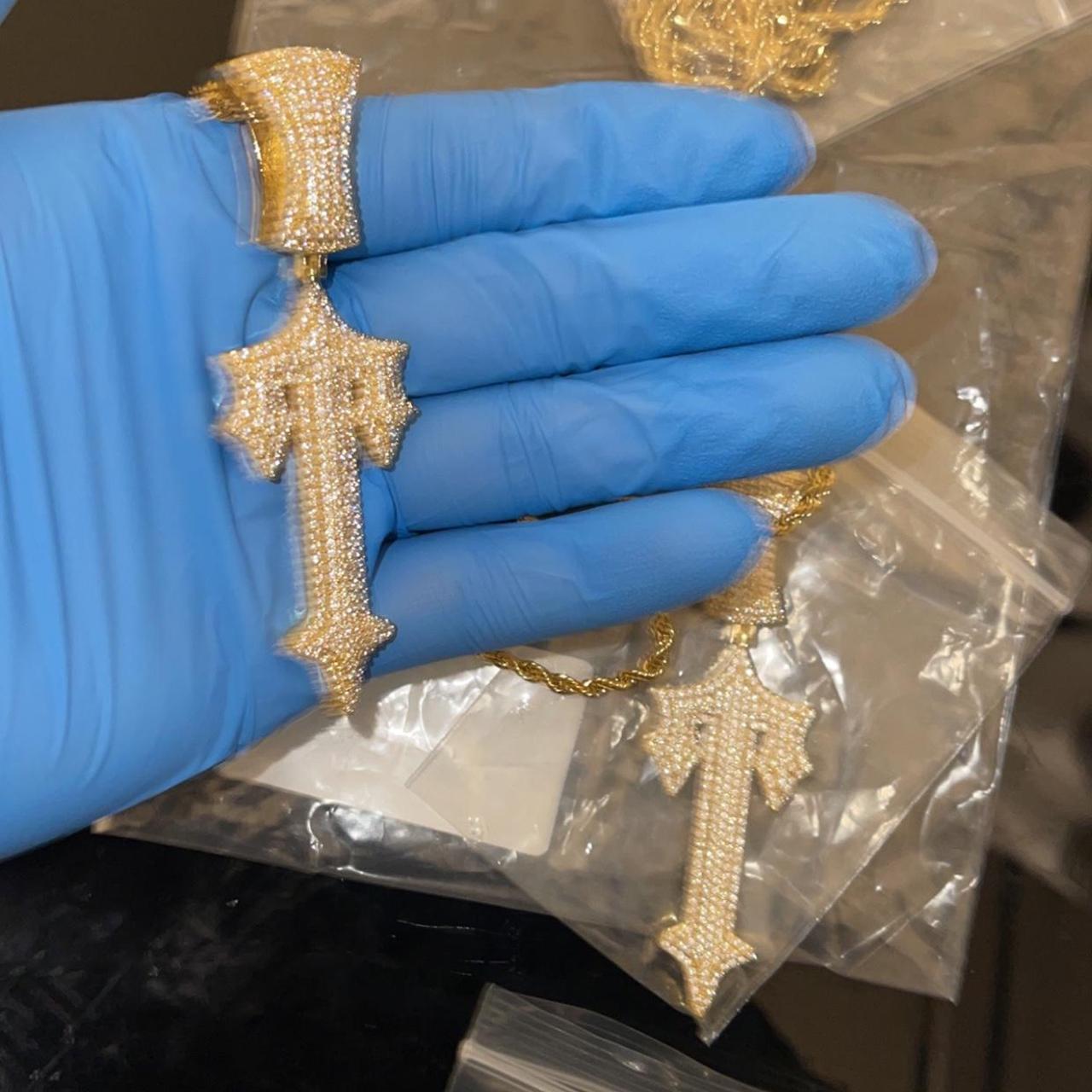 Trapstar Men's Silver and Gold Jewellery Depop