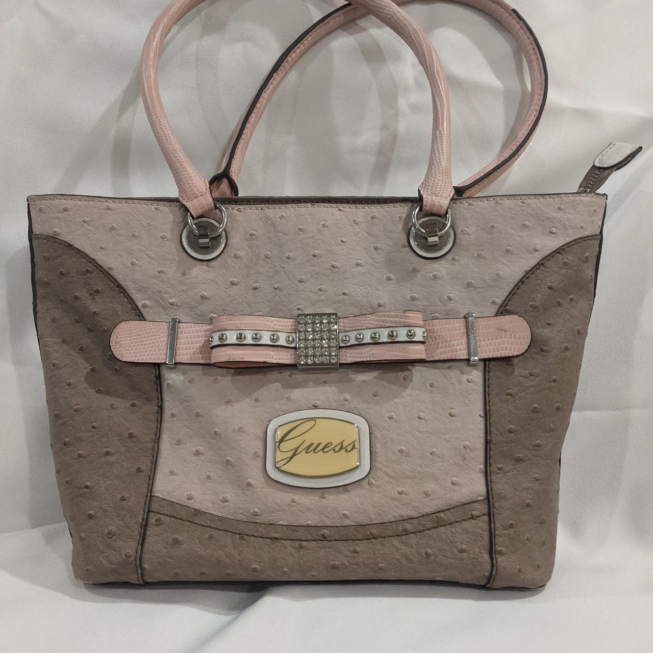 Guess vintage pink beige and brown vegan