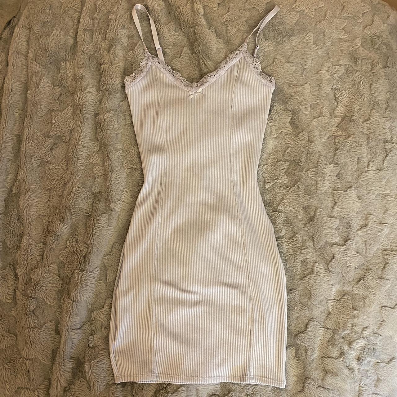 h&m ruched light blue dress SEND ME OFFERS PLEASE... Depop