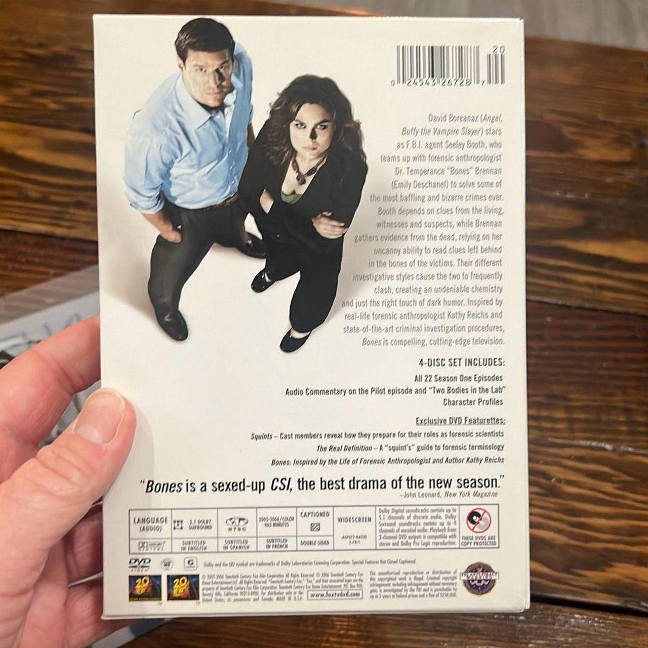 Seeley Booth Bones S1 E1 BONES SEASON DVD Set David Boreanaz Emily - Main Image