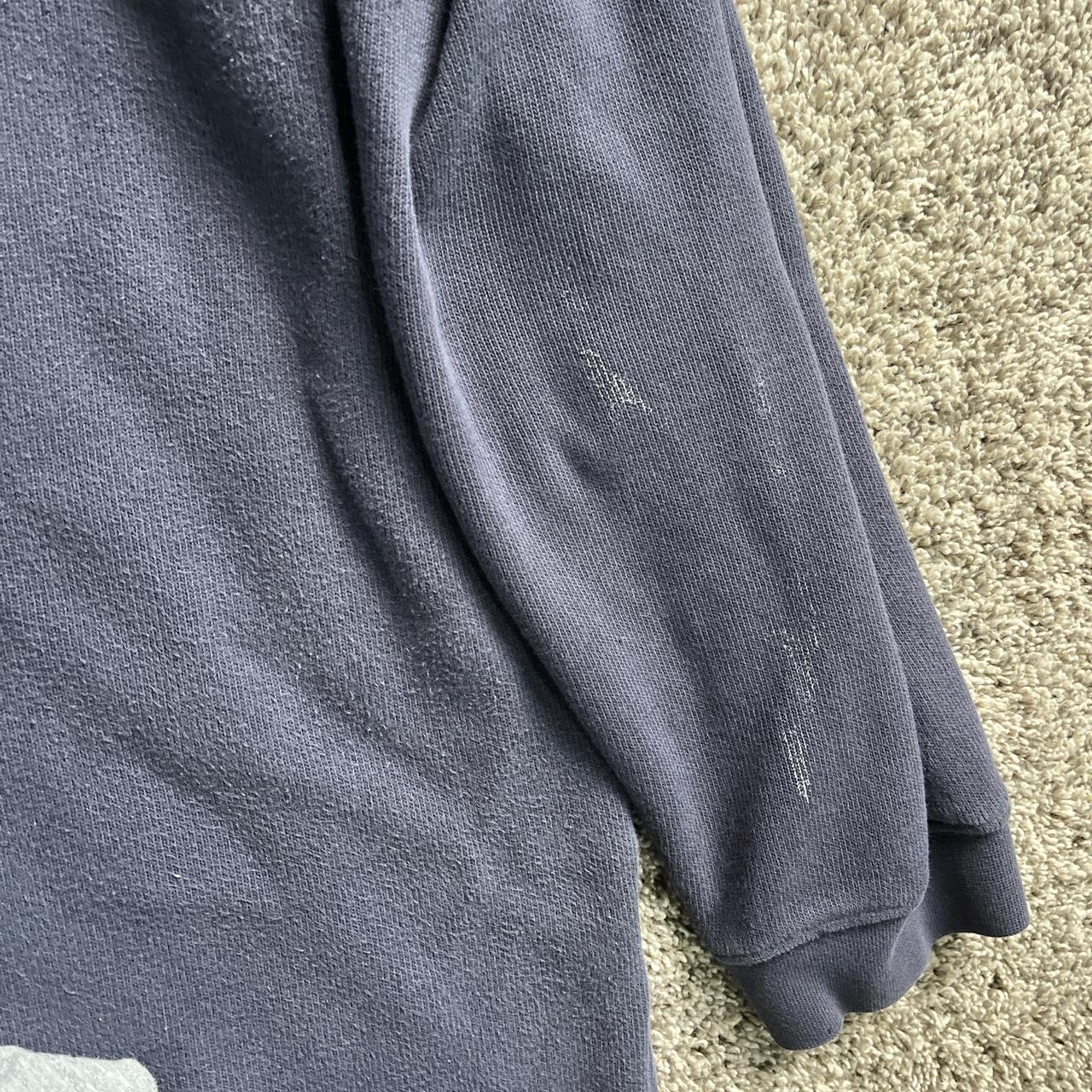 XXL Eddie Bauer Navy blue sweatshirt Small paint... - Depop