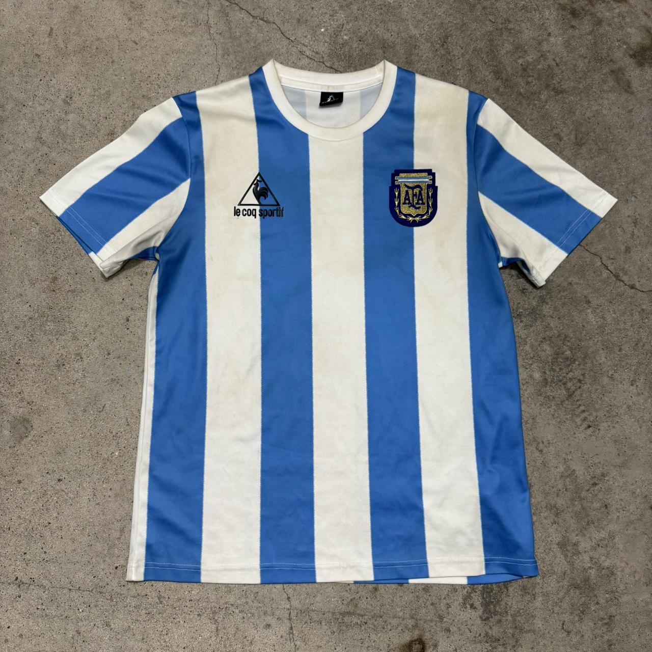 Le Coq Sportif Maradona Soccer Jersey Size Medium... - Depop