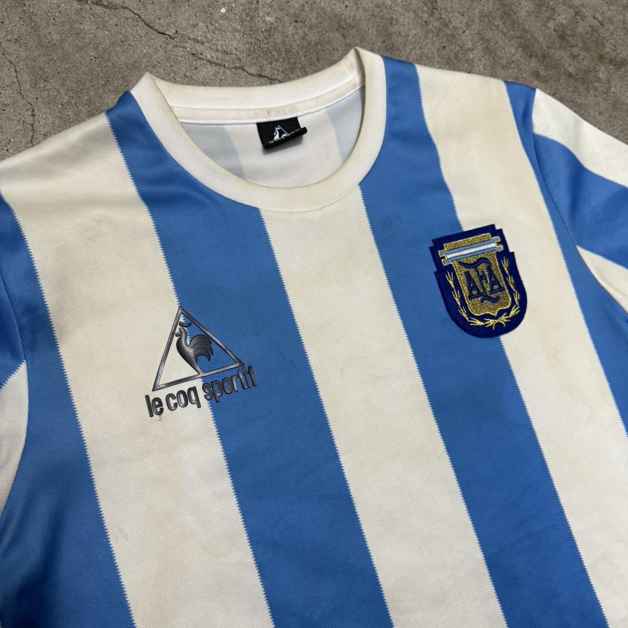 Le Coq Sportif Maradona Soccer Jersey Size Medium... - Depop