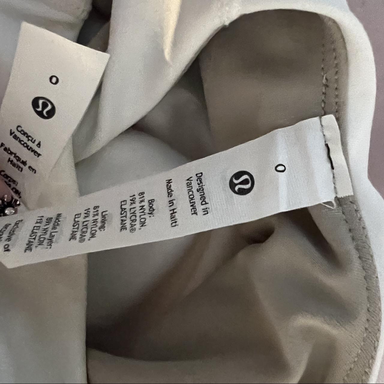 Lulu lemon white top -size 0 -og price 68$ without... - Depop