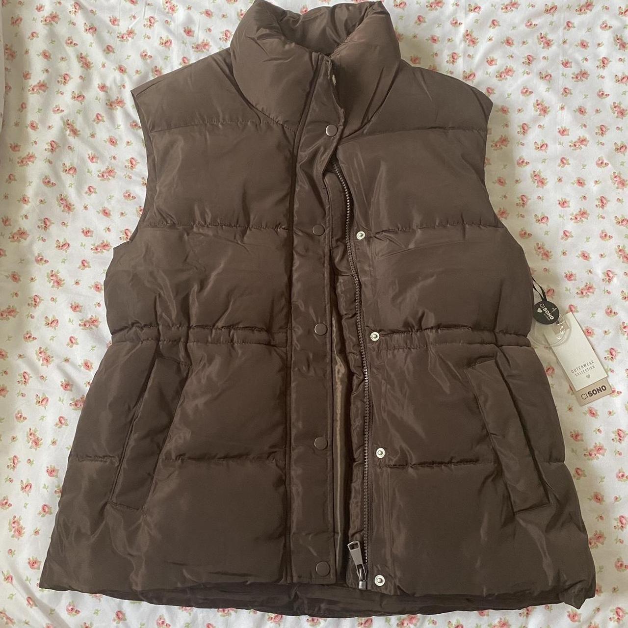 Women's Brown Gilet | Depop