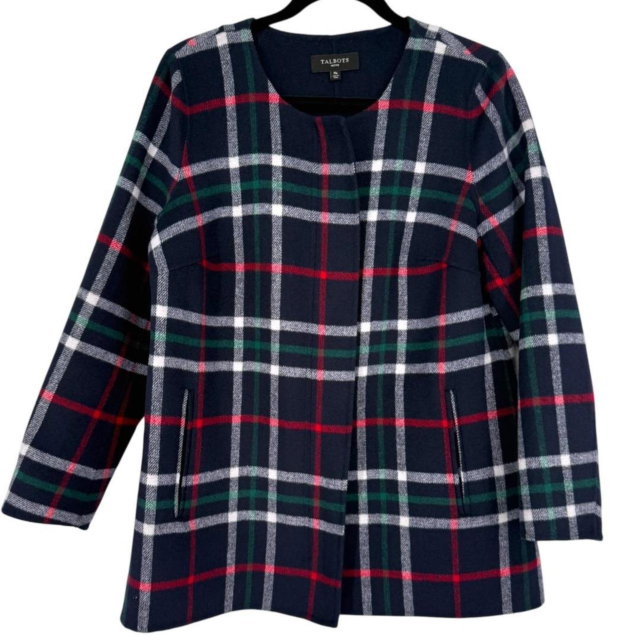 Talbots Women's Polyester Jacket - Navy/Multi - M… - image 3