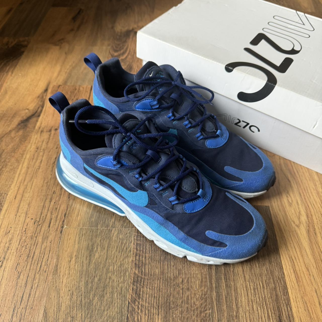 Nike 270 react mens blue best sale