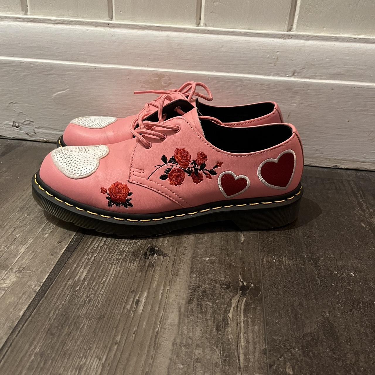 pink sequin hear doc martens , #barbie, #pink, #alt