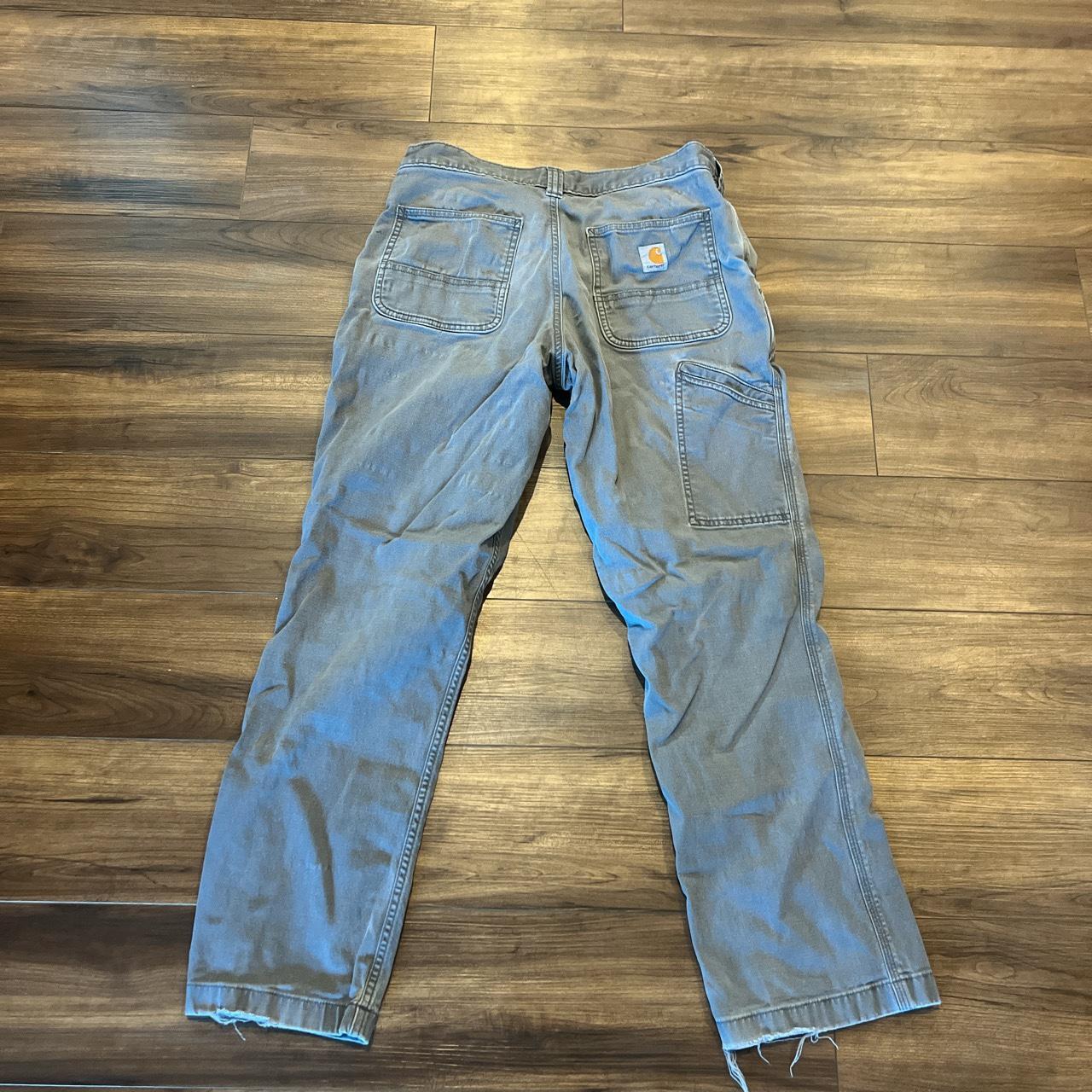 Vintage Grey Carhartt Pants Size 30x30 In Great - Depop