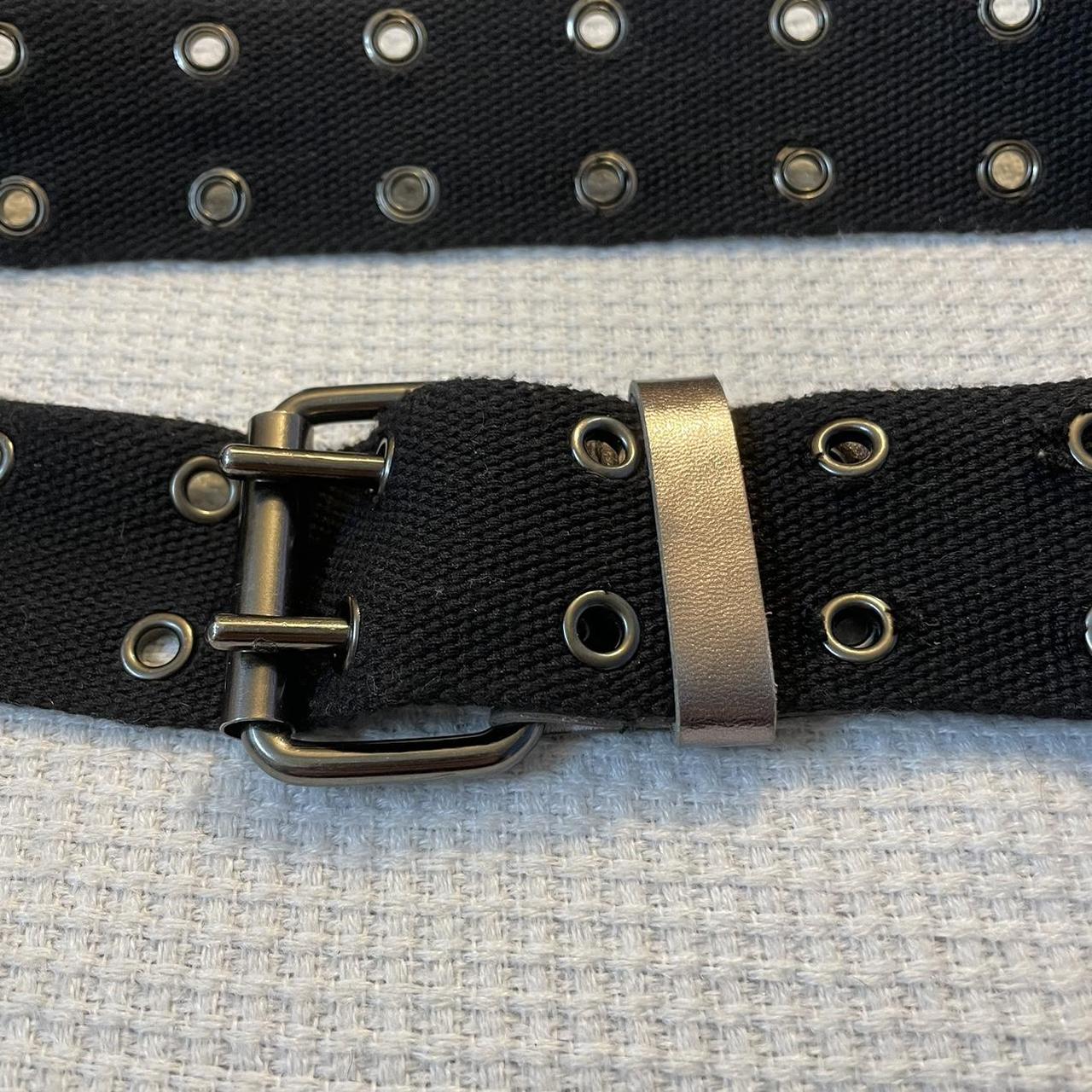 Black Chunky Belt Chunky black metallic belt.... - Depop