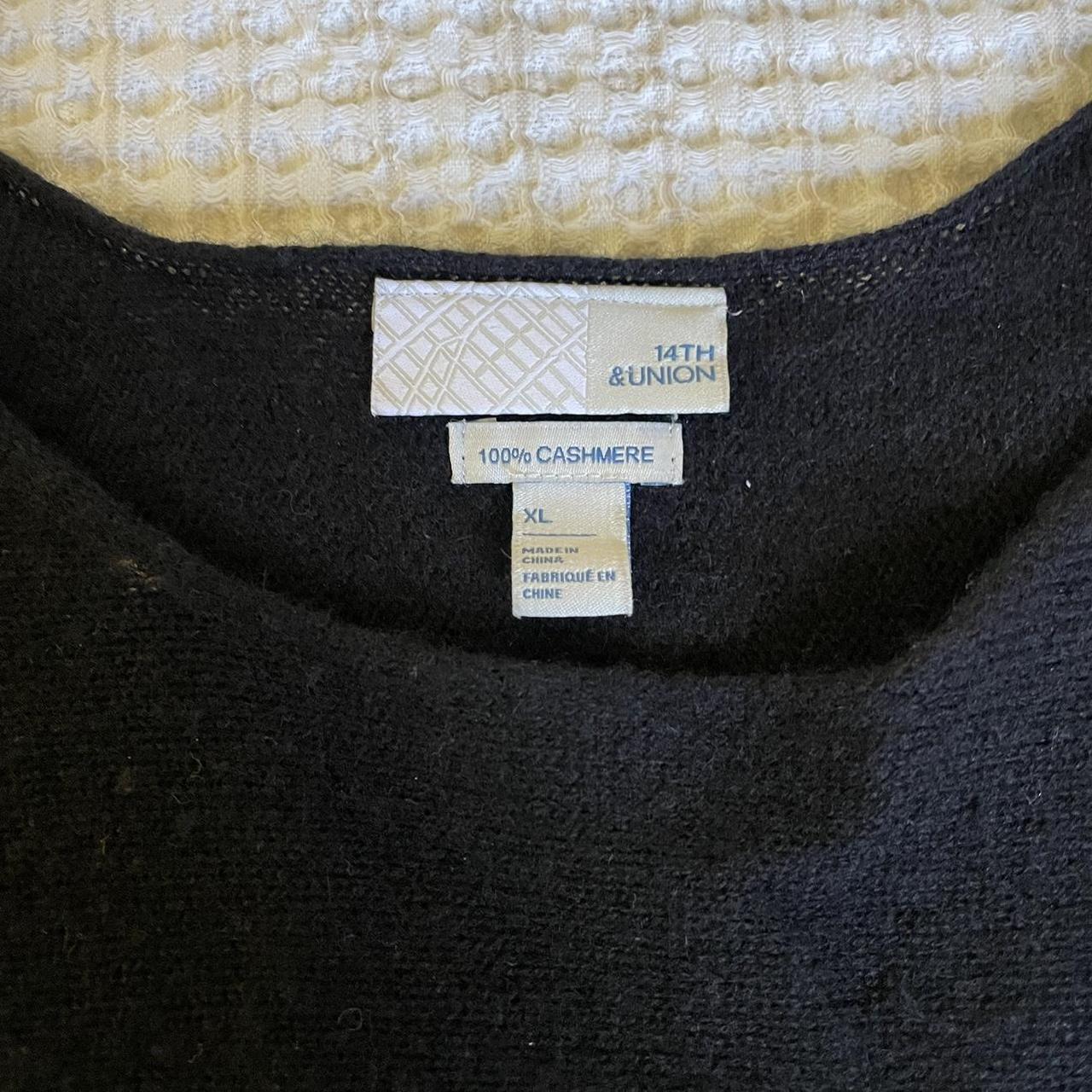 14th Union Cashmere Sweater 14th and Union black