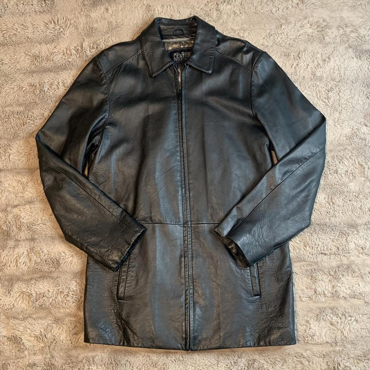 Wilson’s Leather Men's Black and Grey Jacket (2)