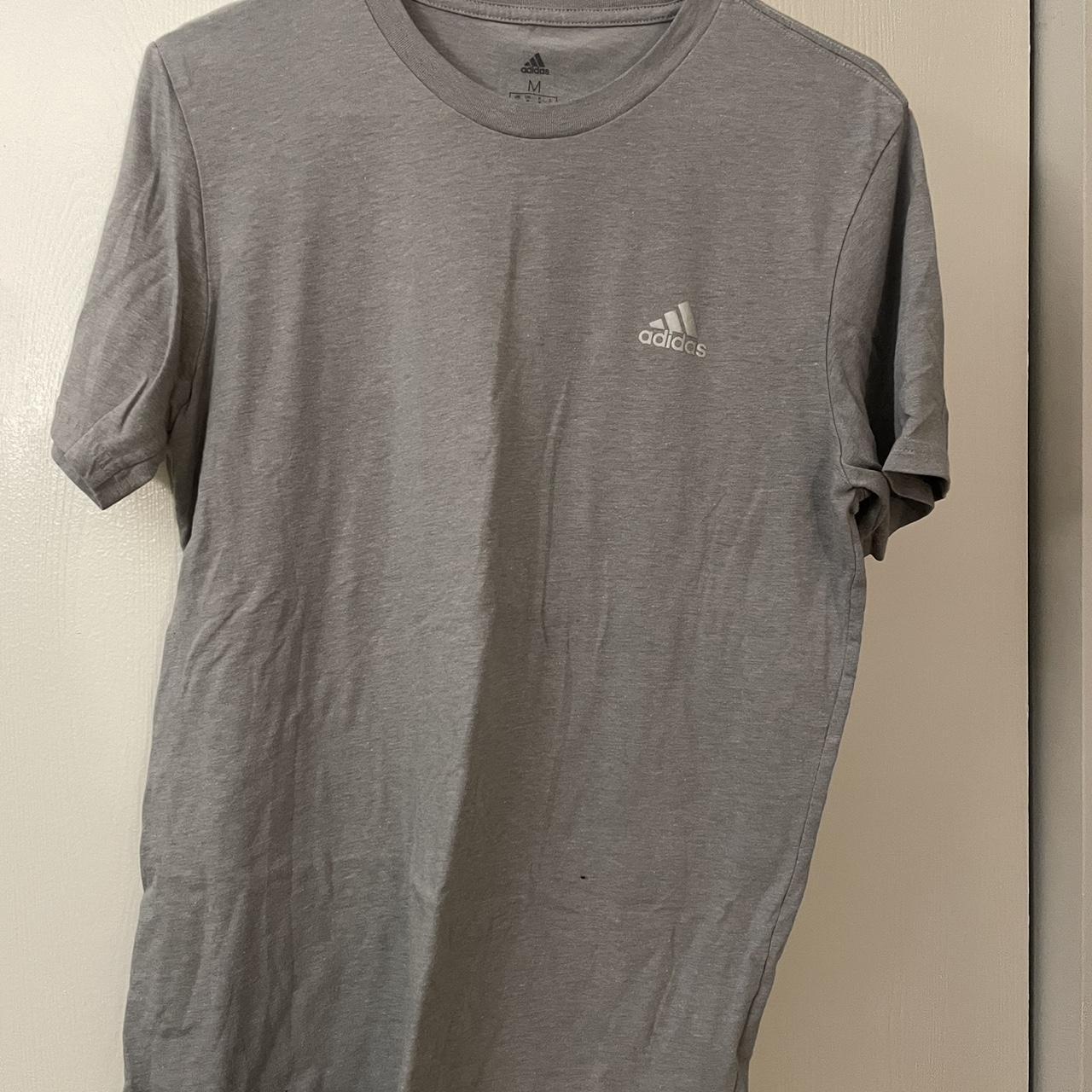 Adidas Performance Men's Grey T-shirt | Depop