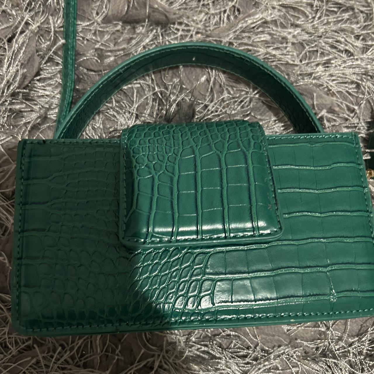 Ego green croc print bag comes with cross body strap... Depop