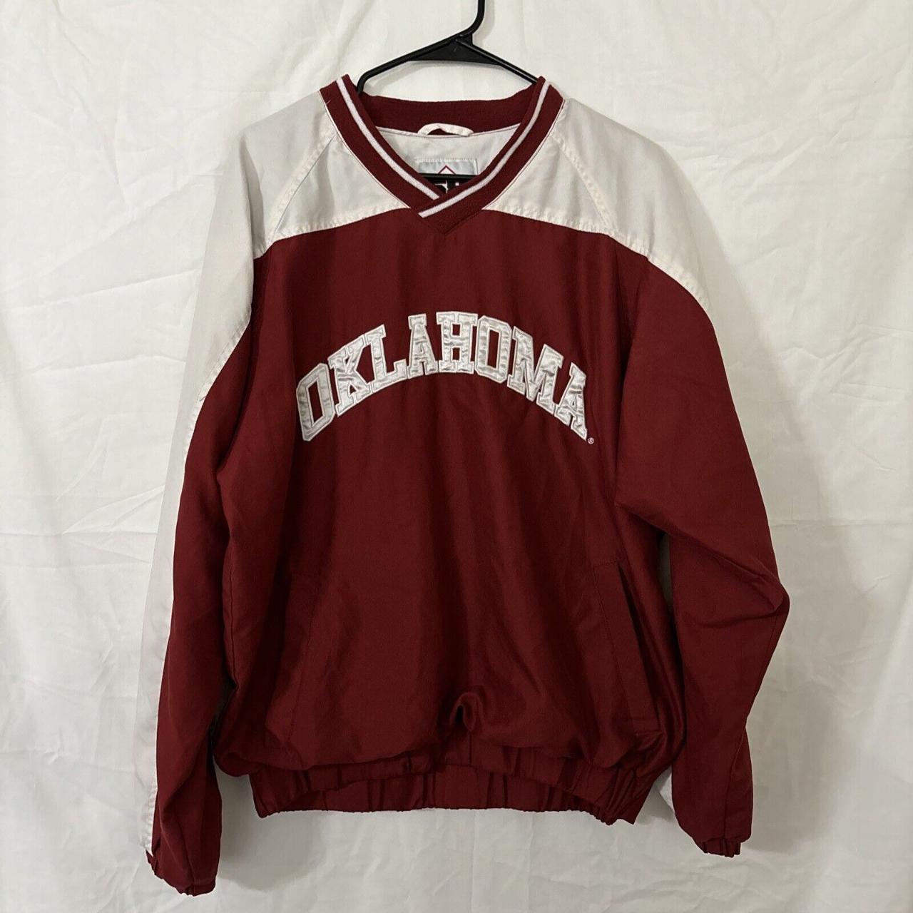 58 Sports Pullover Jacket Windbreaker Oklahoma... - Depop