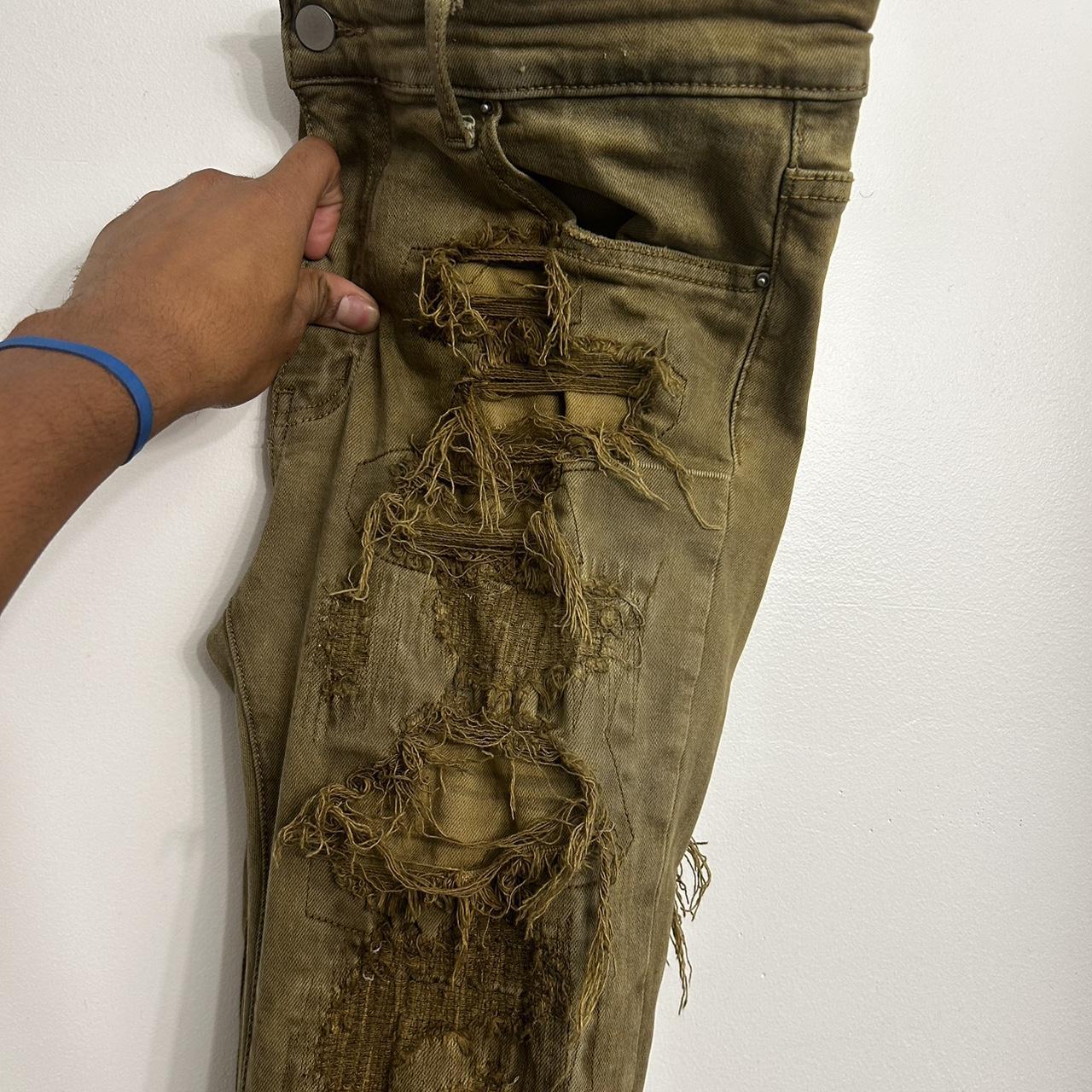 MNML V591 Baggy Sex Denim Jeans Khaki