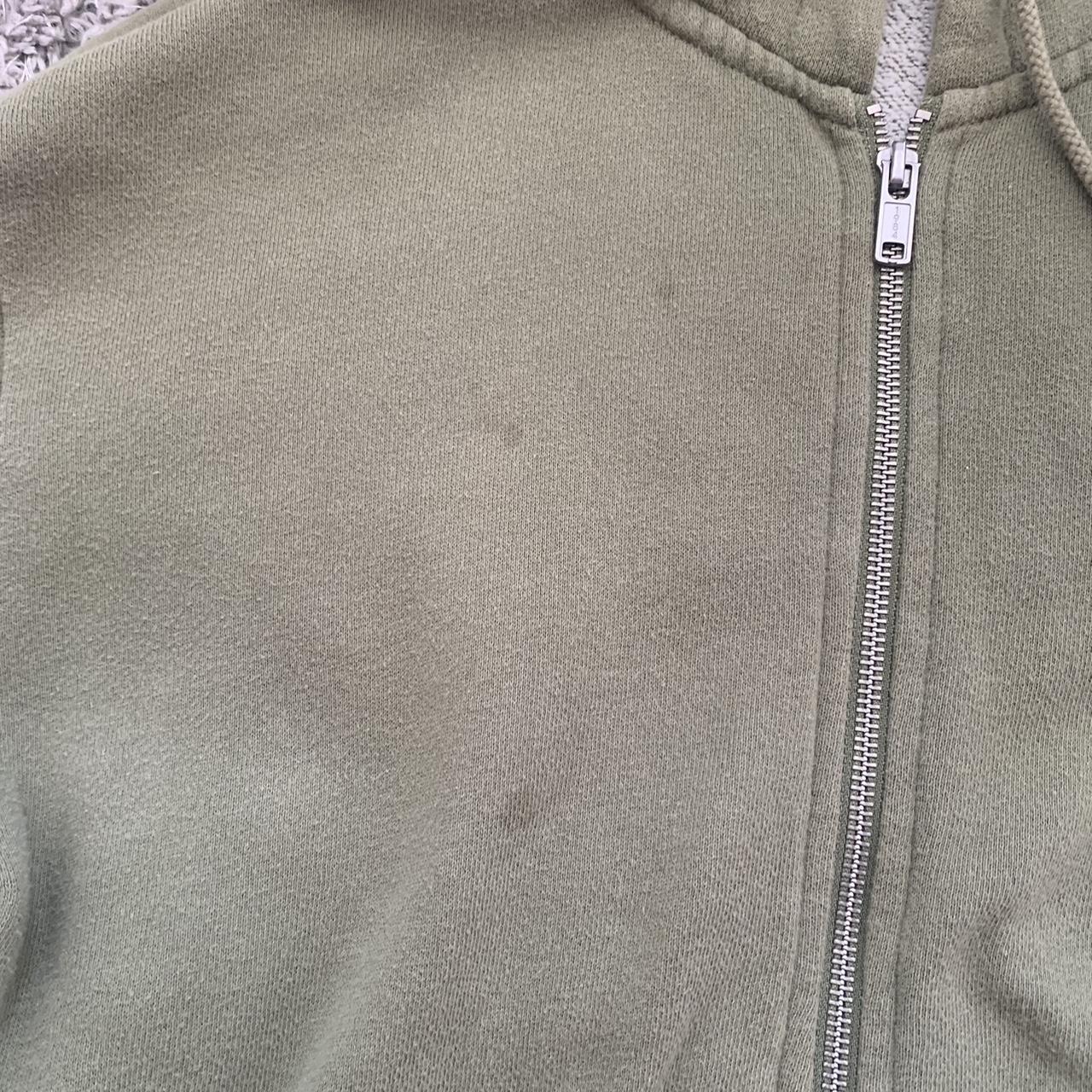 green brandy zip up super soft and comfortable... Depop