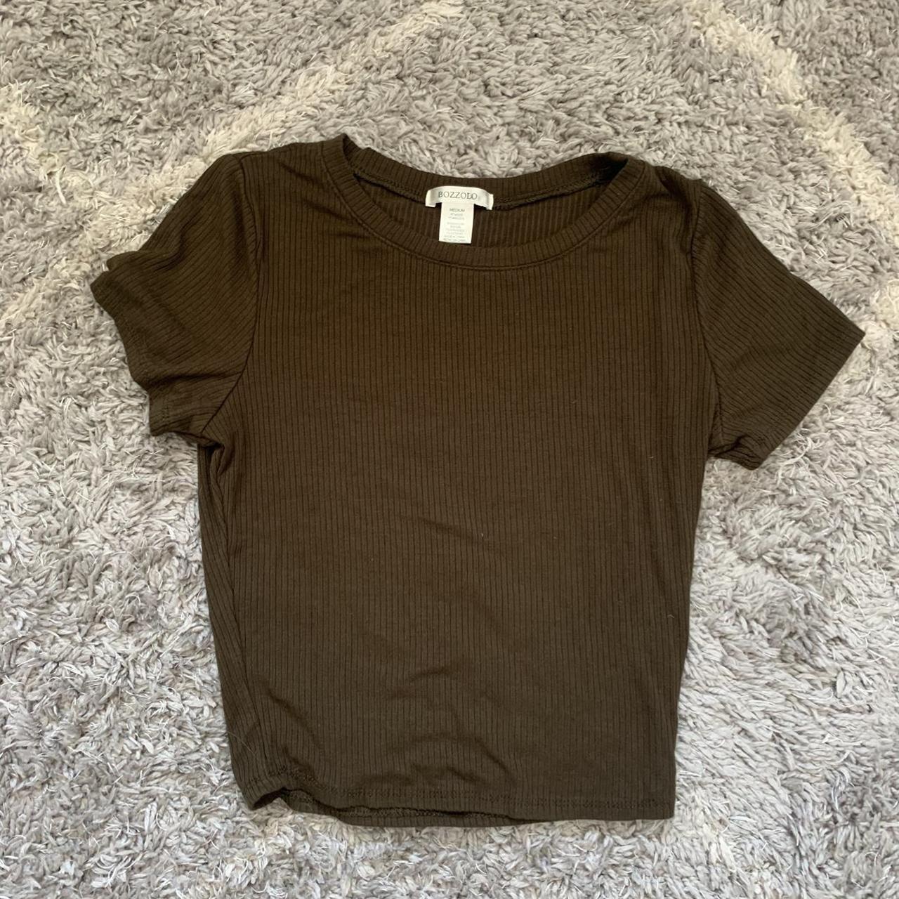 dark green shirt - super soft, stretchy, and... - Depop