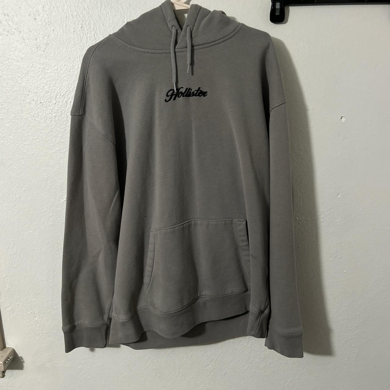 Simple grey Hollister hoodie, pretty good quality... - Depop