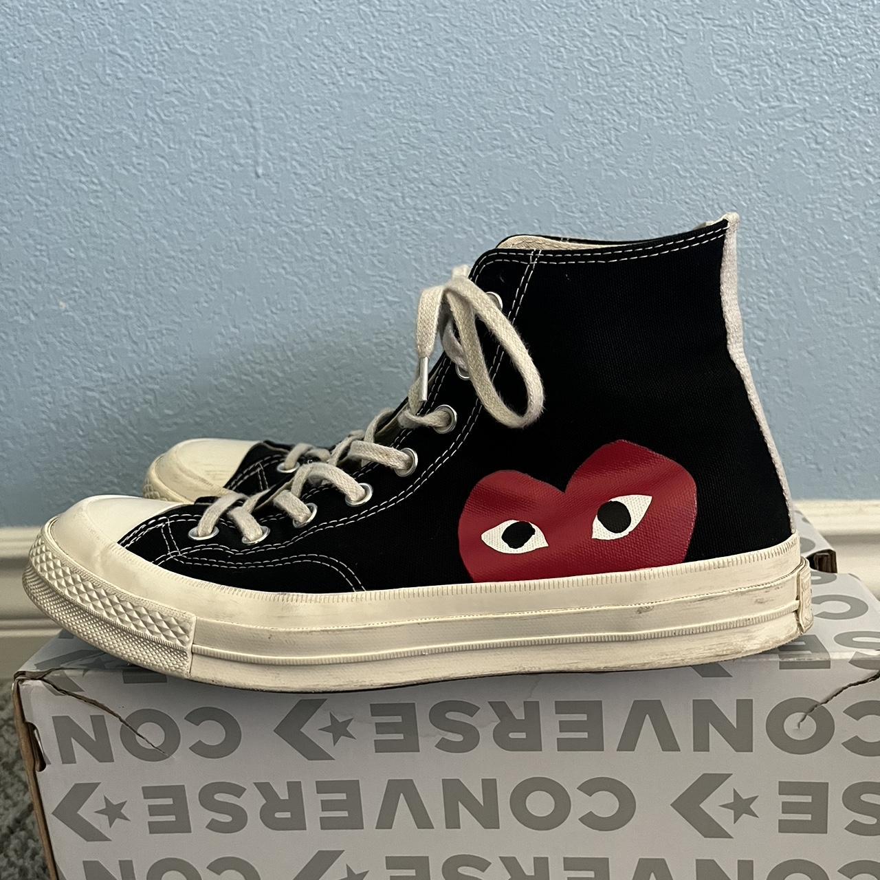 CDG Converse Decent Condition Comes with Box - Depop