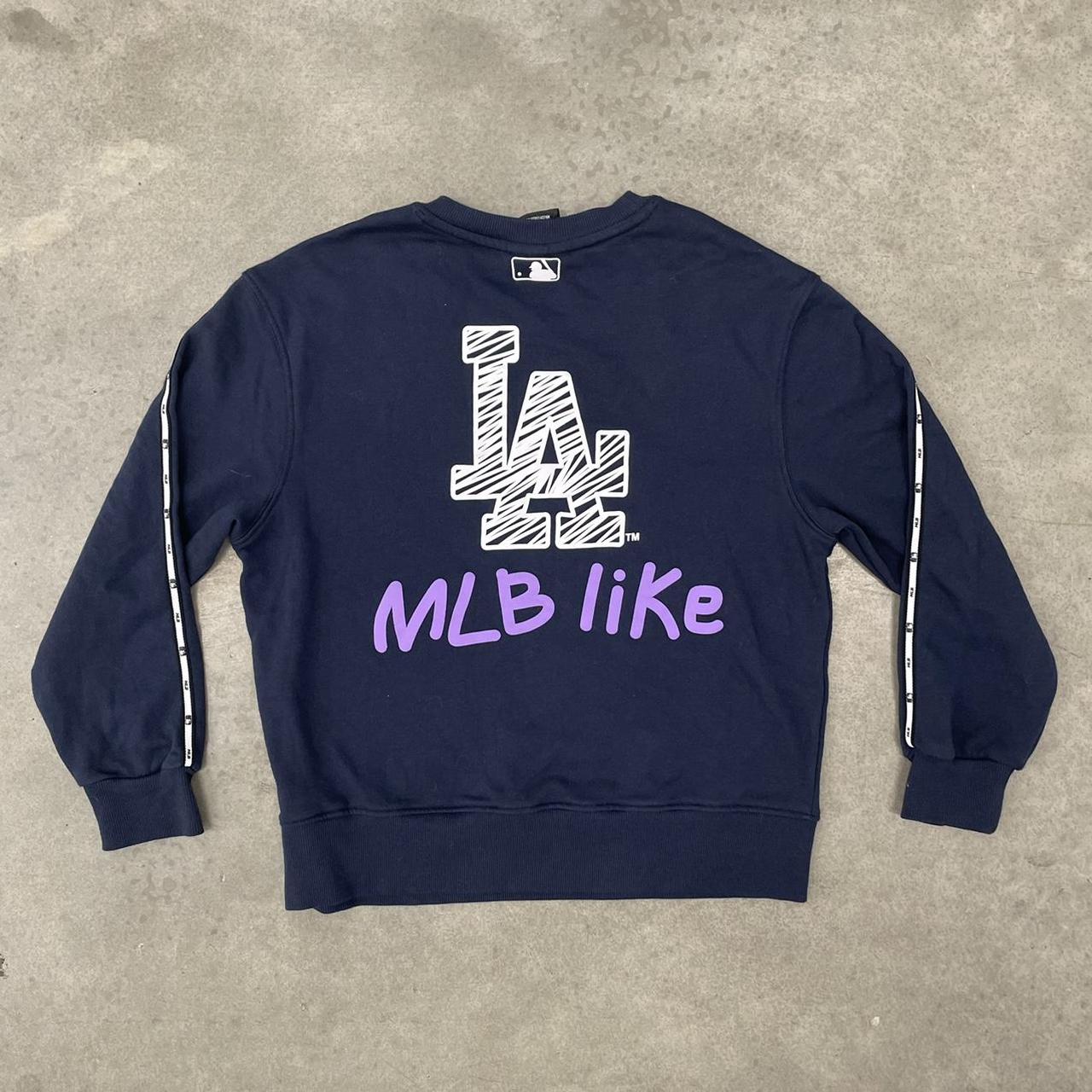 MLB Korea Womens Hoodies & Sweatshirts, Navy, M