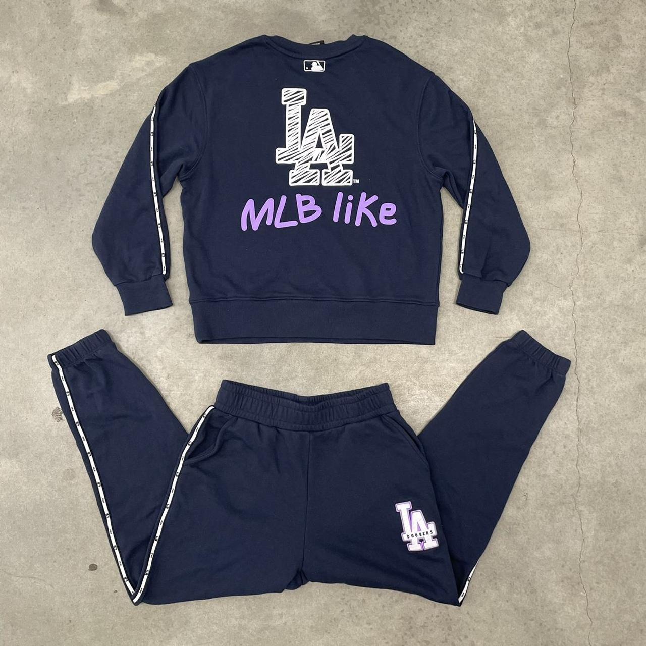 MLB LA Dodgers Crewneck | MLB Like Korea , Navy...