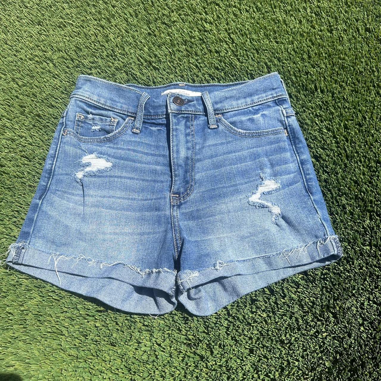 Abercrombie Fitch Denim Mom Shorts Medium Depop abercrombie-fitch-denim-mom-shorts-medium-depop