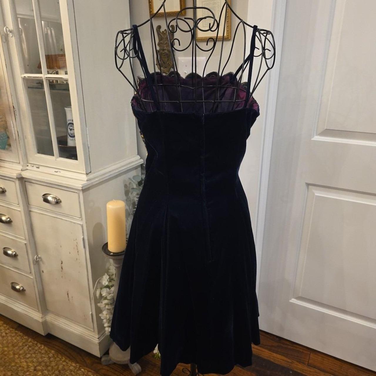 Gunne Sax Women's A-line Dress - Blue/Gold - 14 –… - image 3