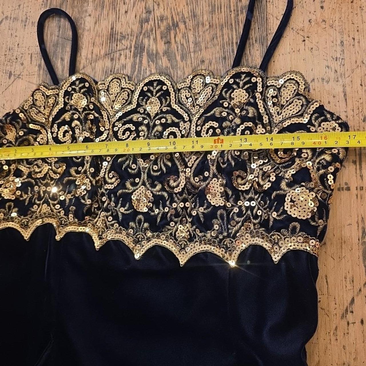 Gunne Sax Women's A-line Dress - Blue/Gold - 14 –… - image 6