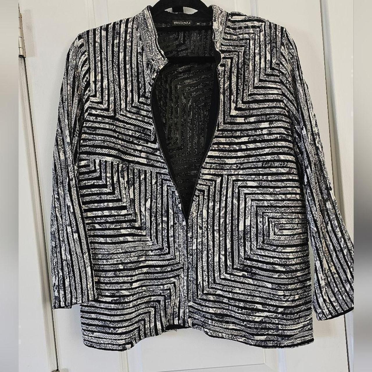 Multiples Women's Lightweight Jacket Jacket - Bla… - image 3