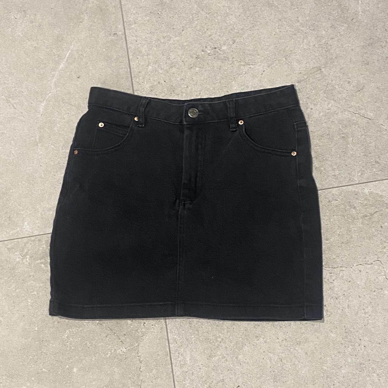 Glassons Black Mini Denim Skirt Perfect Condition Depop