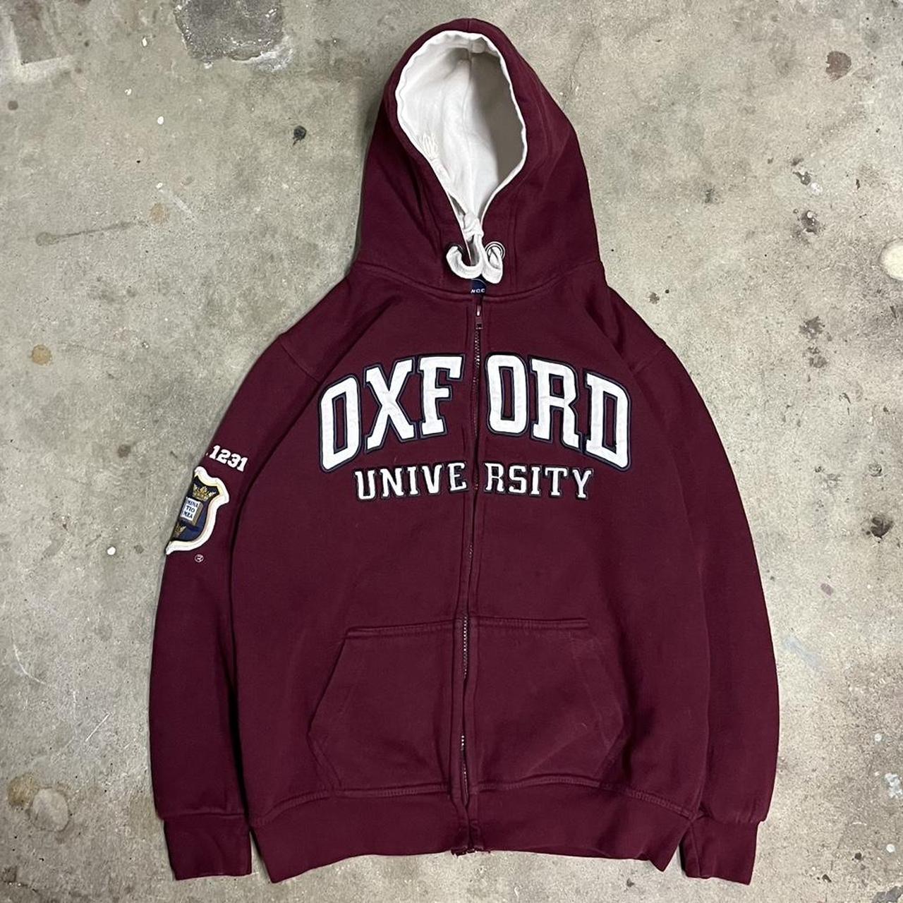 Vintage Oxford university zip up hoodie Really nice... - Depop