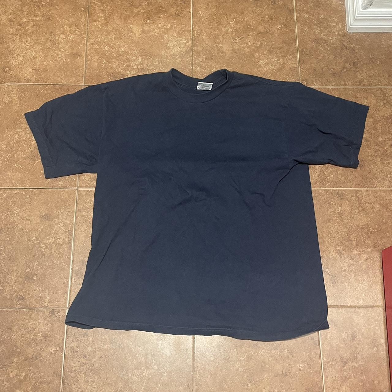 Navy Blue Pro Club heavyweight tee size XL i don’t... - Depop