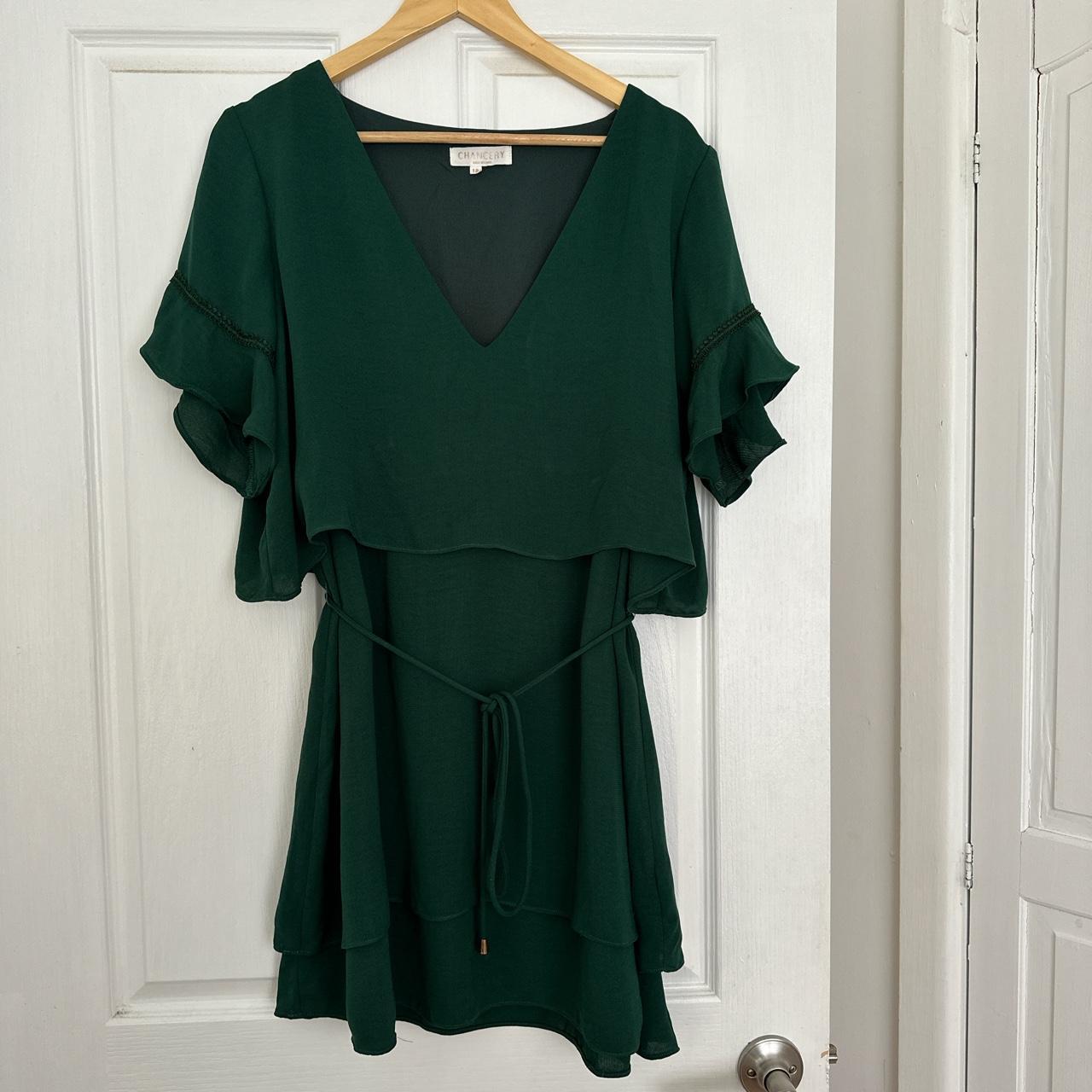 Chancery green mini dress Size 1618 pending on your... Depop